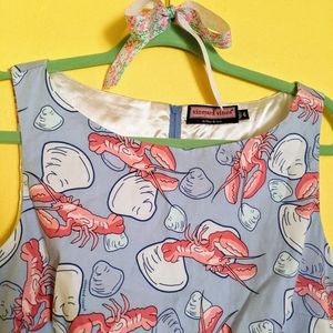 🦞 Vineyard Vines Lobster Shift Dress Sz 6